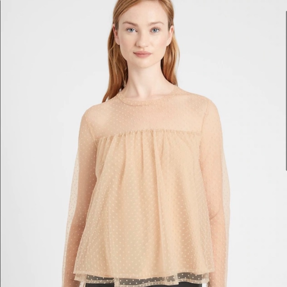 BANANA REPUBLIC Tiered Tulle Top